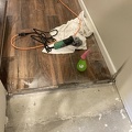 Cutting back Entrance Tile to where one was cracked